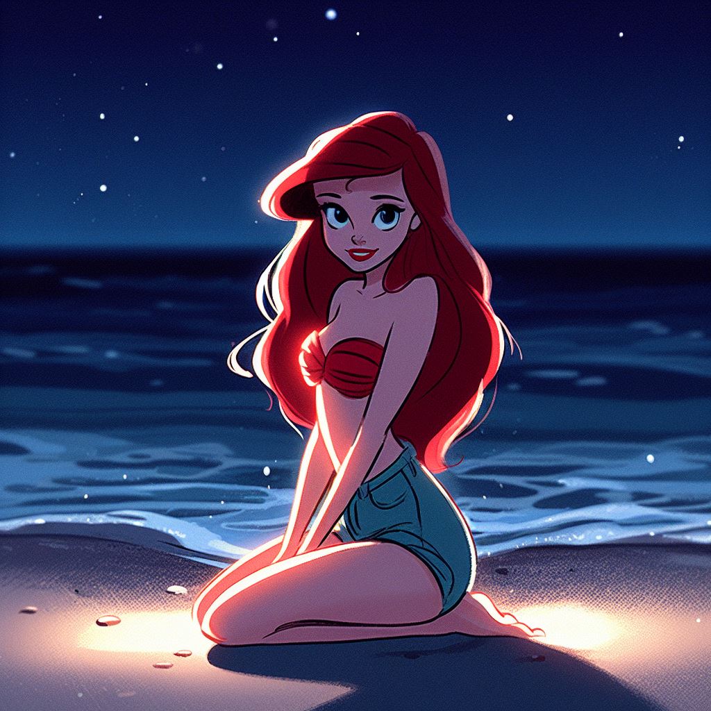 Ariel's red seashell bra by FloodUnversed on DeviantArt