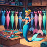 Cinderella visits Ariel's closet