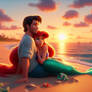 Ariel and Eric enjoying their day on the beach