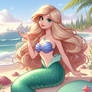 Ariel blonde beauty of the beach