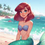 Ariel with shorter hair