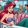 Ariel enjoying her visit to comic Riverdale