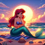 Ariel enjoying the sunset