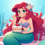 Ariel eating cake