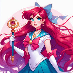 Ariel as Sailor Moon