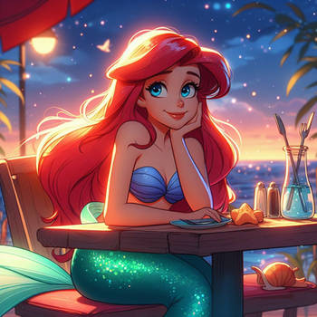 Ariel is enjoying this date