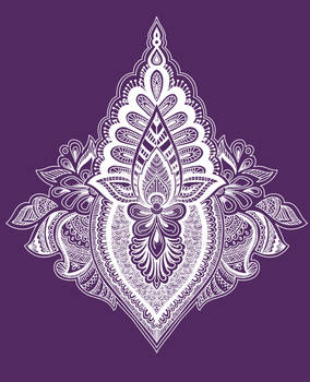 Purple and white design