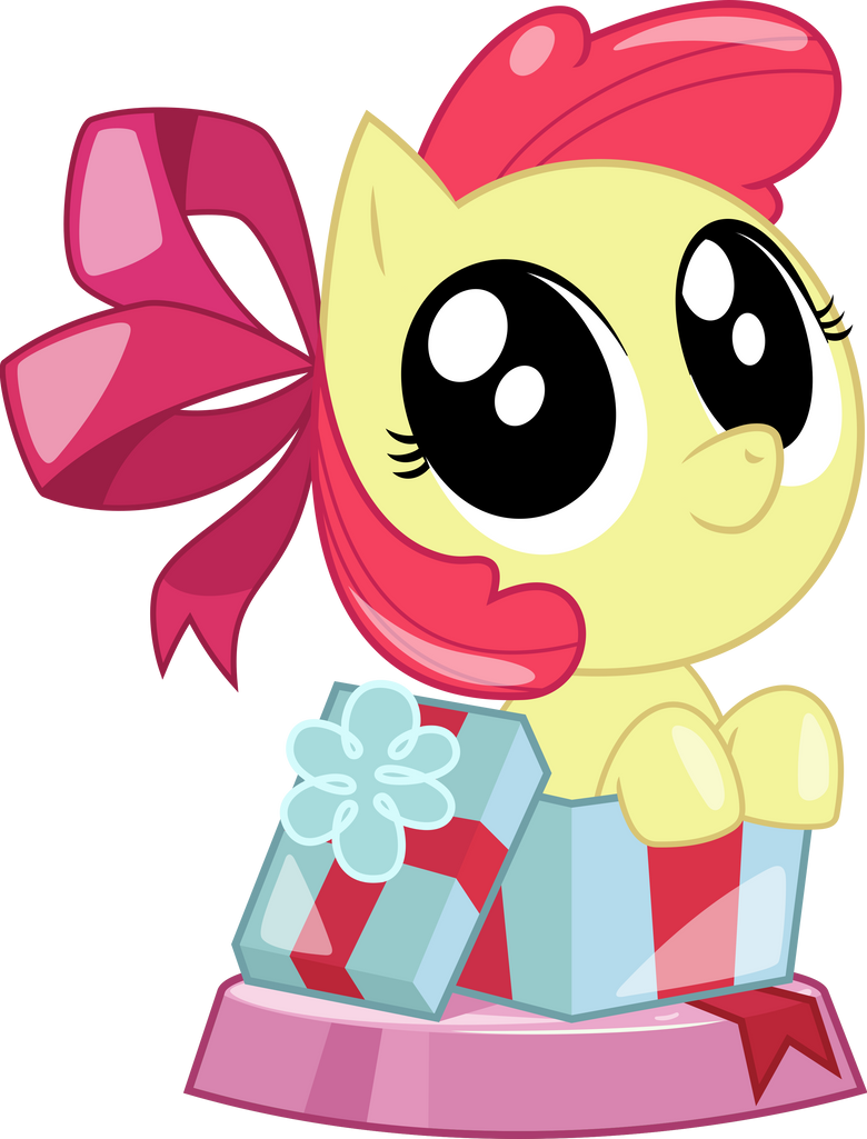 Pocket Pony Peekaboo Apple Bloom by PhucknuckL