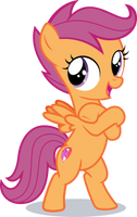 Scootaloo SSP Standing cute by PhucknuckL