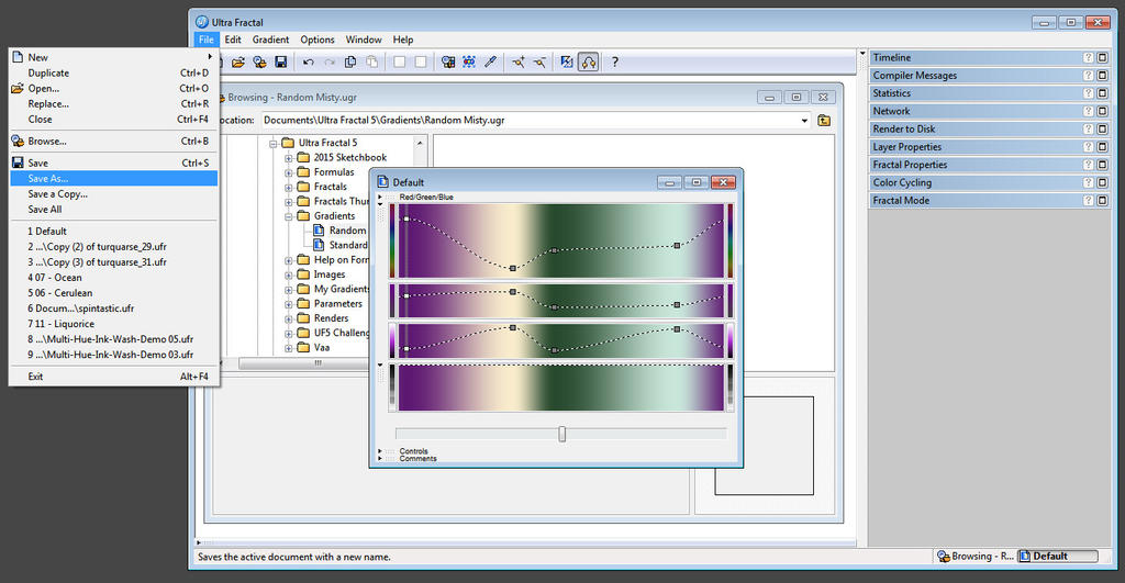 Ultra Fractal Tutorial: Create a New Gradient File by aartika-fractal ...