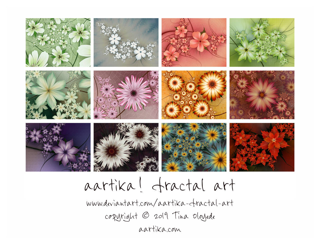 Fractal Flowers Calendar