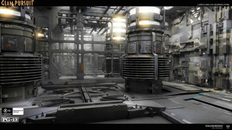 Spaceship - Engine room by Voloshenko on DeviantArt