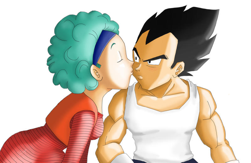 Vegeta x Bulma Kiss by D-Ilithya on DeviantArt Vegeta x Bulma Kiss by D-Ilithya on DeviantArt