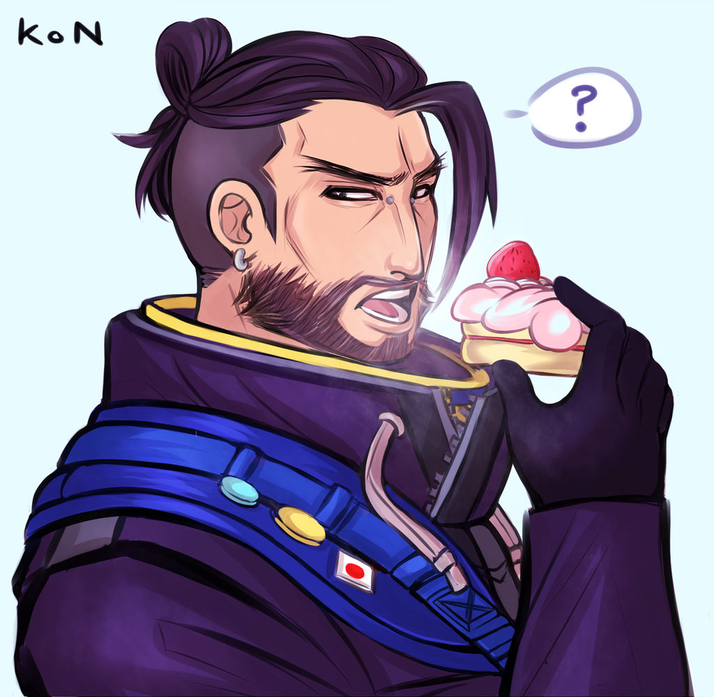Hanzo Cat Hanzo eating cake is absolutely not a metaphor by kittycat291096 on ...