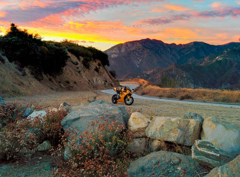 Triumph Daytona 675 Glendora Mt. Ridge Road