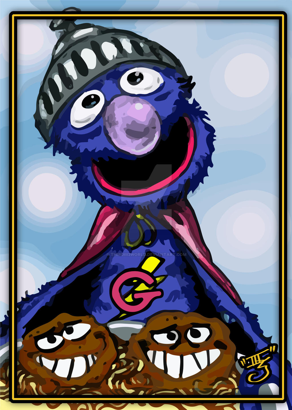 gROVER COLORED by thIrdIII3WoRLd on DeviantArt