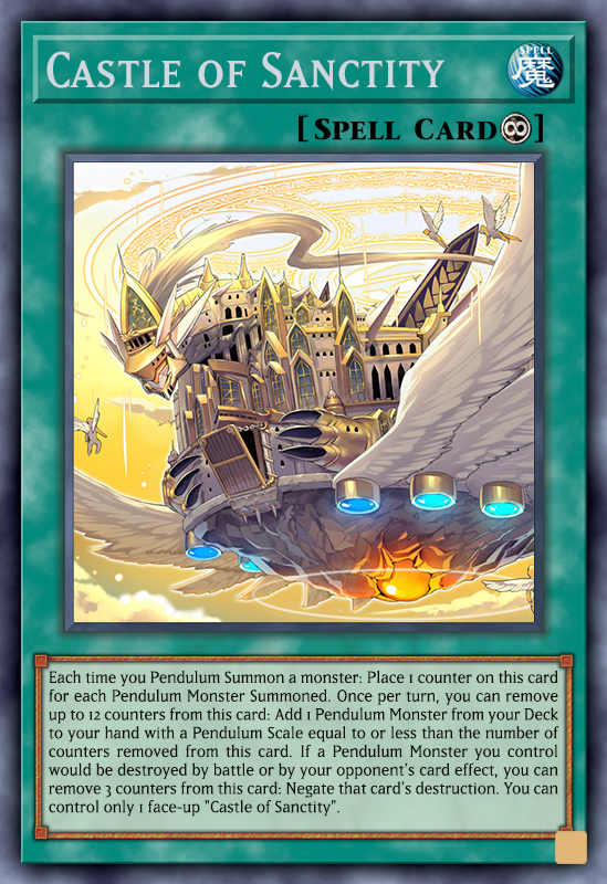 yugioh castle card Shien's of Mist STON-KR047 Korean Ver Common When a face Castle of Sanctity by PrimeAceJohn