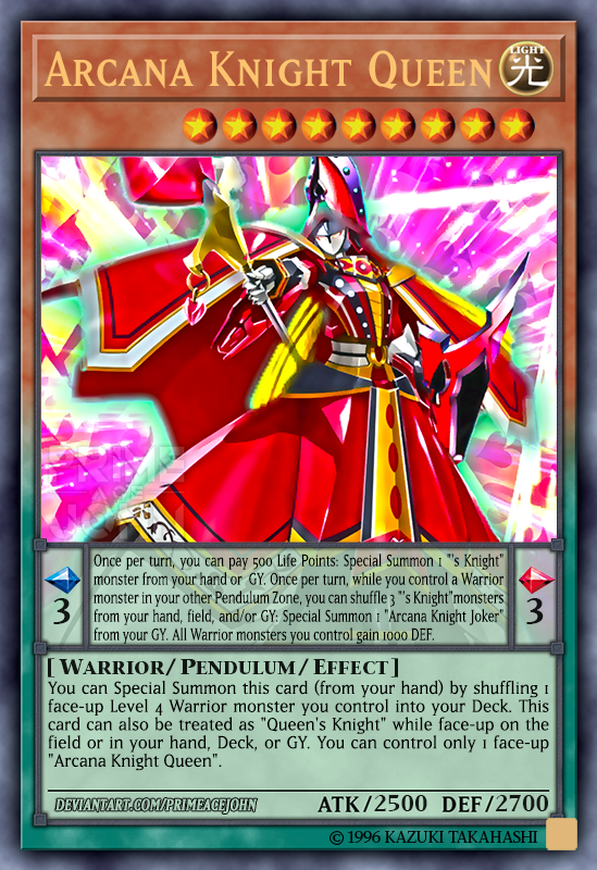 yugioh king queen jack knight deck Arcana Joker - KICO-EN029 - Rare Arcana Knight Queen (Remake) by