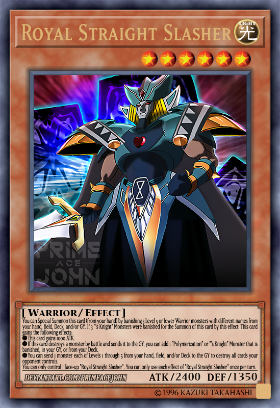 royal straight slasher yugioh card BLCR-EN001 - - Secret Rare Royal Straight Slasher (Card)/(Custom) |
