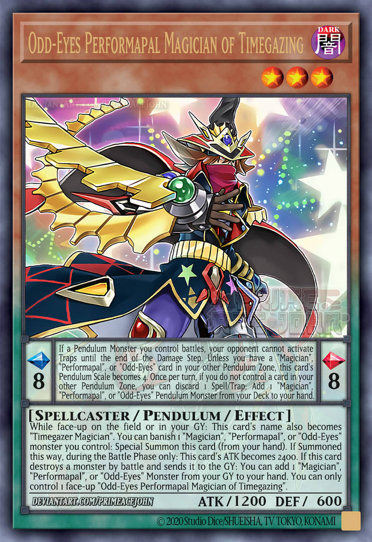 Odd-Eyes Performapal Magician of Timegazing by PrimeAceJohn on DeviantArt Odd-Eyes Performapal Magician of Timegazing by PrimeAceJohn on DeviantArt