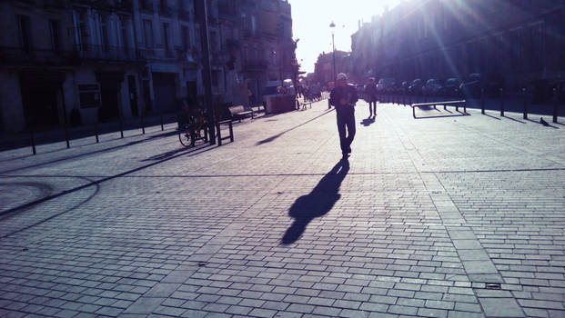 Sunny day in the St Michel's street