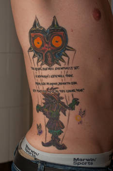 Zelda Majora's Mask Tattoo