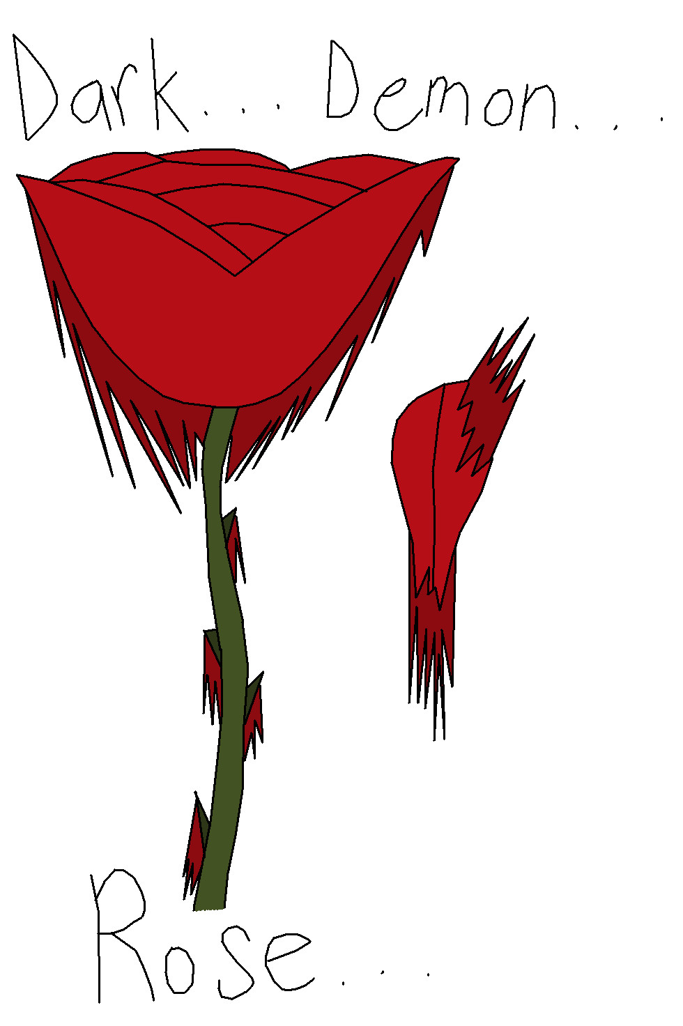 Demon Fox Roses Dark Demon Rose-Pixeled by KiruxGaara on DeviantArt