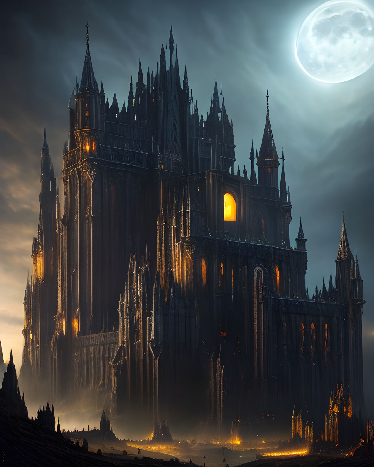 Example Dark Elf Building Layouts Dark elf fortress by 0binobi on DeviantArt
