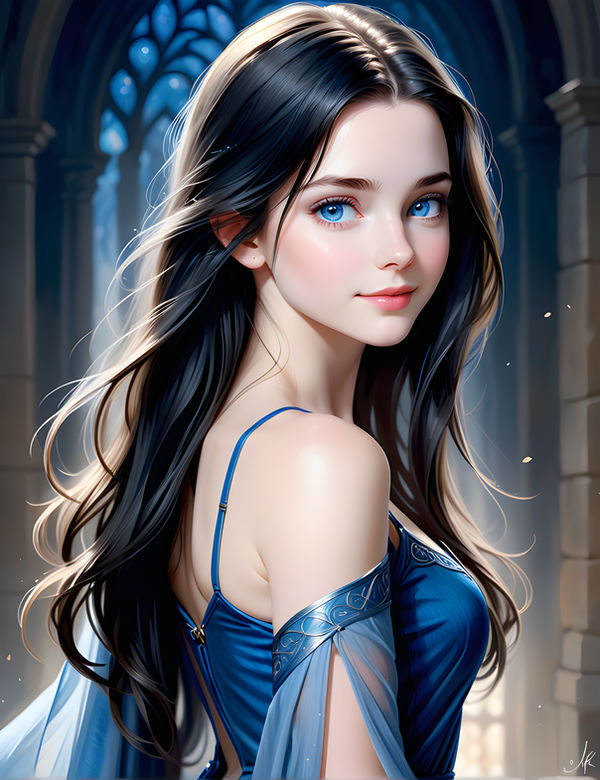 Arwen Portrait by 0binobi on DeviantArt