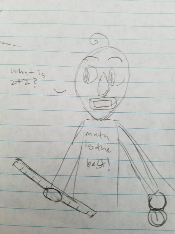 Baldi Math Background Drawing baldis basics in math and education fanart! by SquiggyBilly on DeviantArt