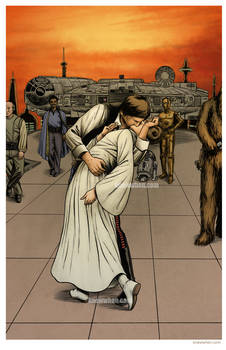 Han and Leia Kiss