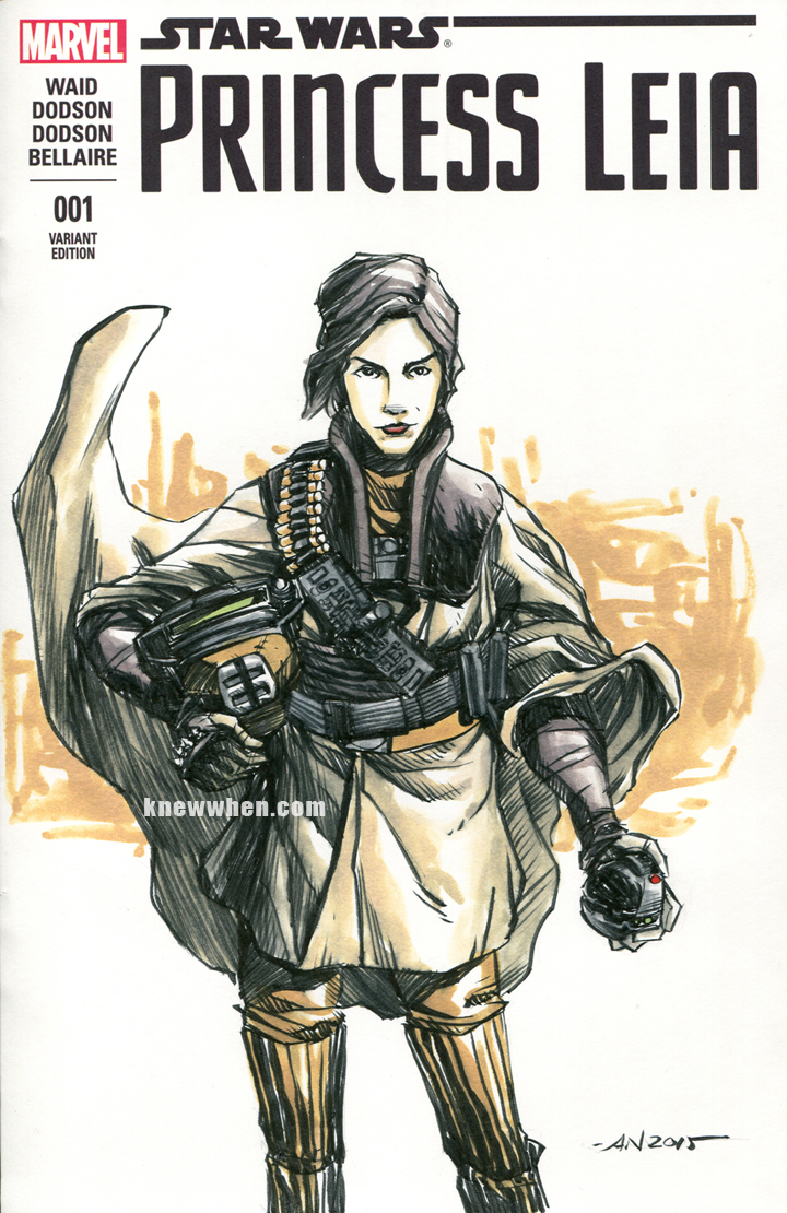 Princess Leia Boushh Sketchcover