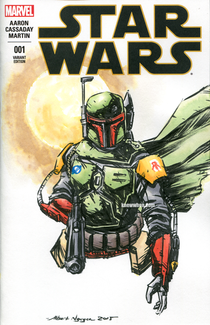 Boba Fett Star Wars Sketch Cover