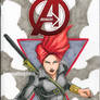 Black Widow Avengers sketch cover