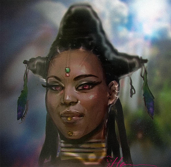 Naziya face concept speed paint 720