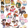 Gravity falls and some bob's burger stickers