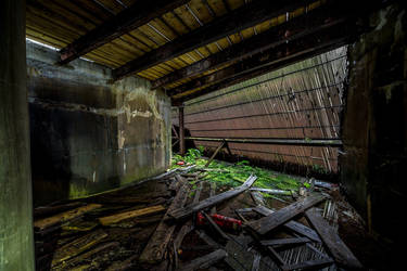 Decay in an abandoned hydroelectric powerplant