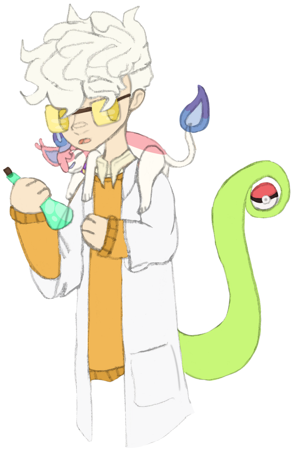 Science Guy doing ambigous science by OakDrawss on DeviantArt