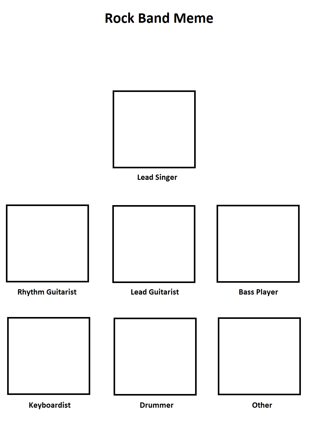 Rock Band Meme Template by powerpup97 on DeviantArt