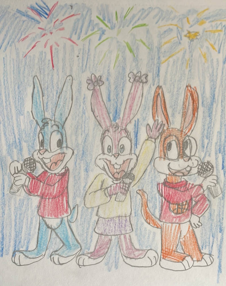 New Year Rocking Rabbits by powerpup97 on DeviantArt
