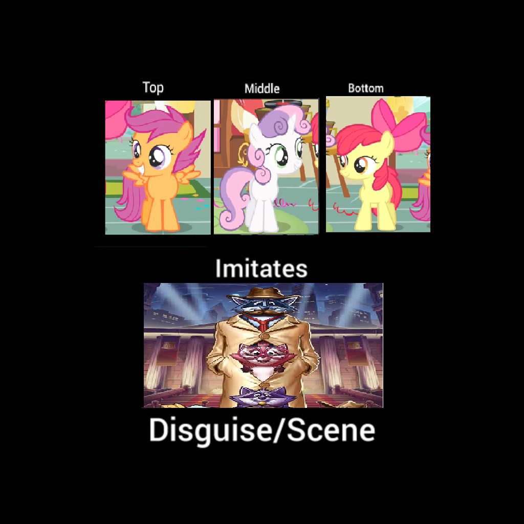 Cutie Mark Crusaders Imitate Rascal Riches by powerpup97 on DeviantArt