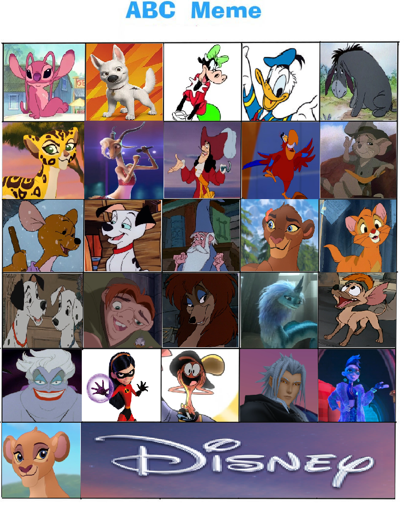 Abc Def Meme ABC Meme - Disney by powerpup97 on DeviantArt