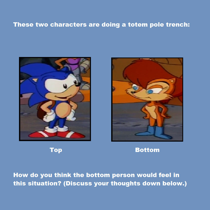 TPT Discussions - Sonic and Sally by powerpup97 on DeviantArt