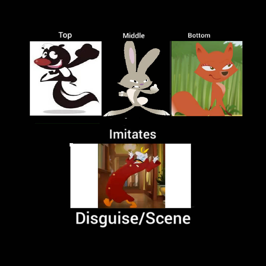 Skunk Rabbit and Fox Imitate Daisys Nieces by powerpup97 on DeviantArt