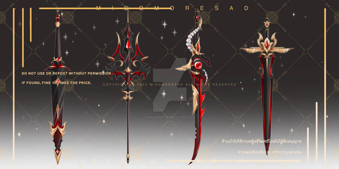 {Auction Open} Weapon Adoptable Batch01