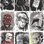 Star Wars Inkwash Cards