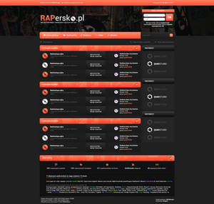 Layout pod forum RAP - Rapersko.pl