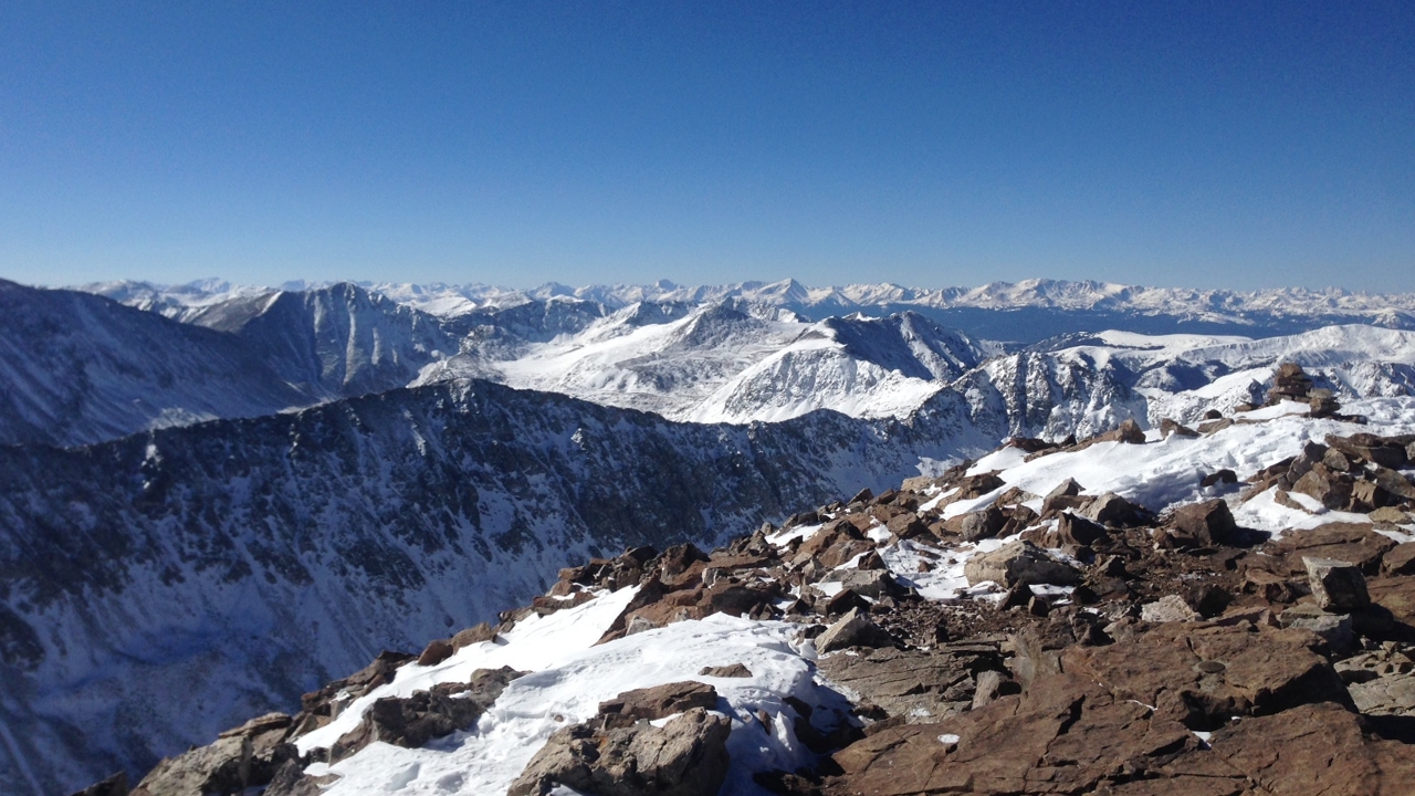 Quandary Peak Summit looking West