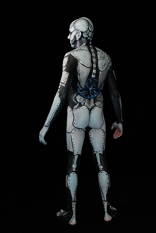 silver robot