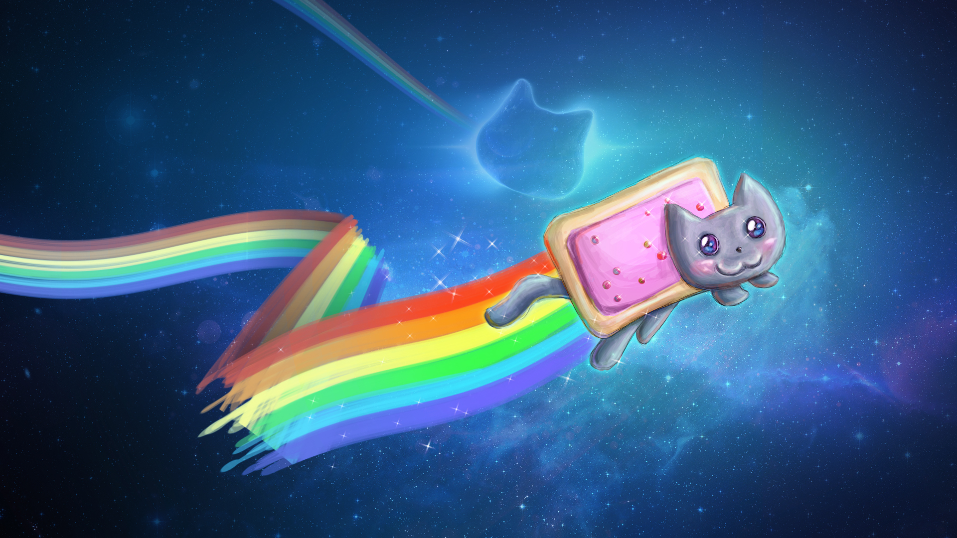 Rainbow Nyan Nyan Pop Tart Cat